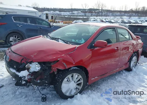 2009 Toyota Corolla S z USA, uszkodzony, nr VIN 2T1BU40E09C009848